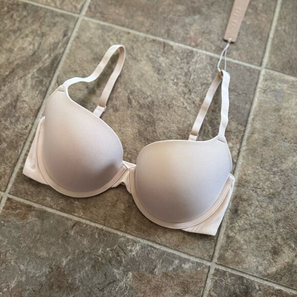 Skims Fits Everybody Pushup Demi Bra Clay Size 32D - Picture 5 of 9